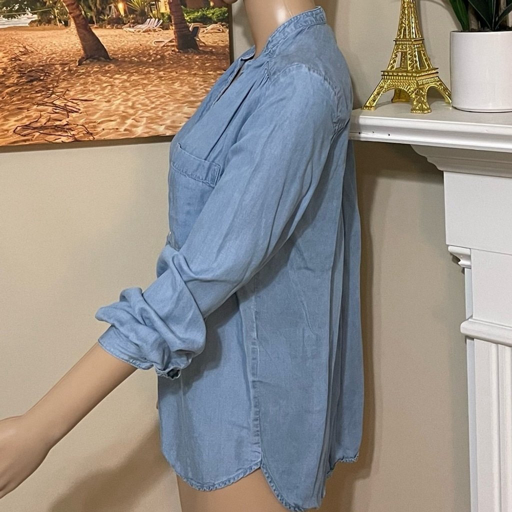 H&M Light Blue Top Size 2 - Picture 5 of 7